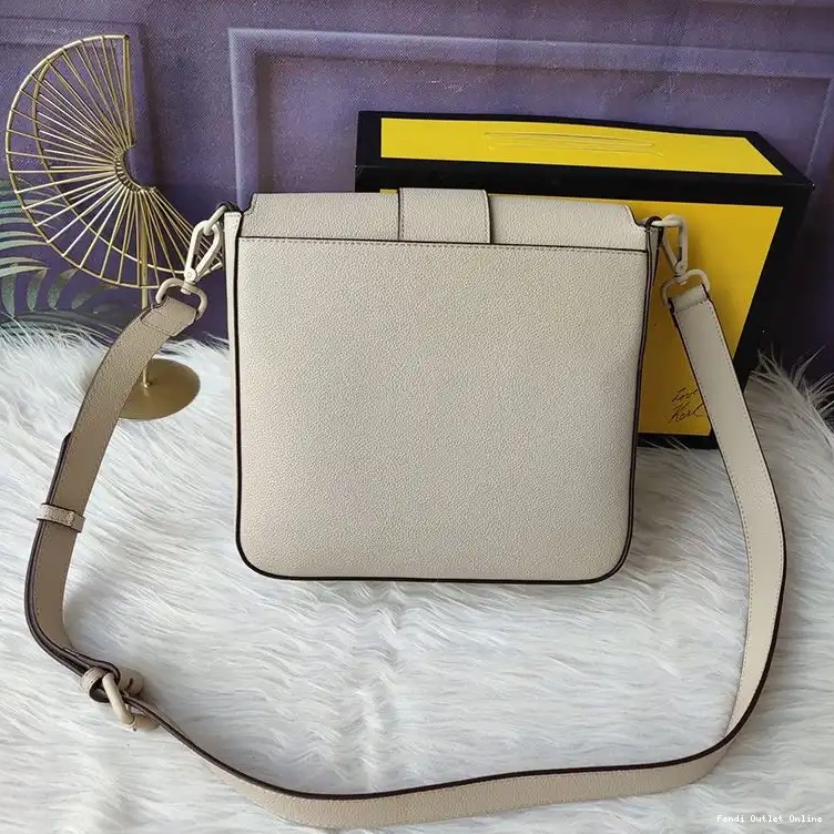 Cheap Romano Beige Messenger Cuoio Leather Medium Fendi Baguette In 0513